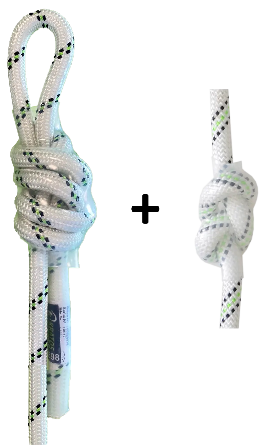 Kit Endstück für geflochtenes Seil mit Sonderlänge, geliefert mit 2 hergestellte