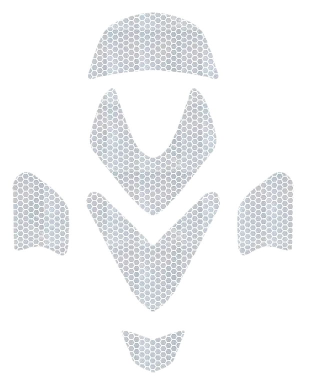 Set reflektierende Aufkleber für die 4 Helme FOX