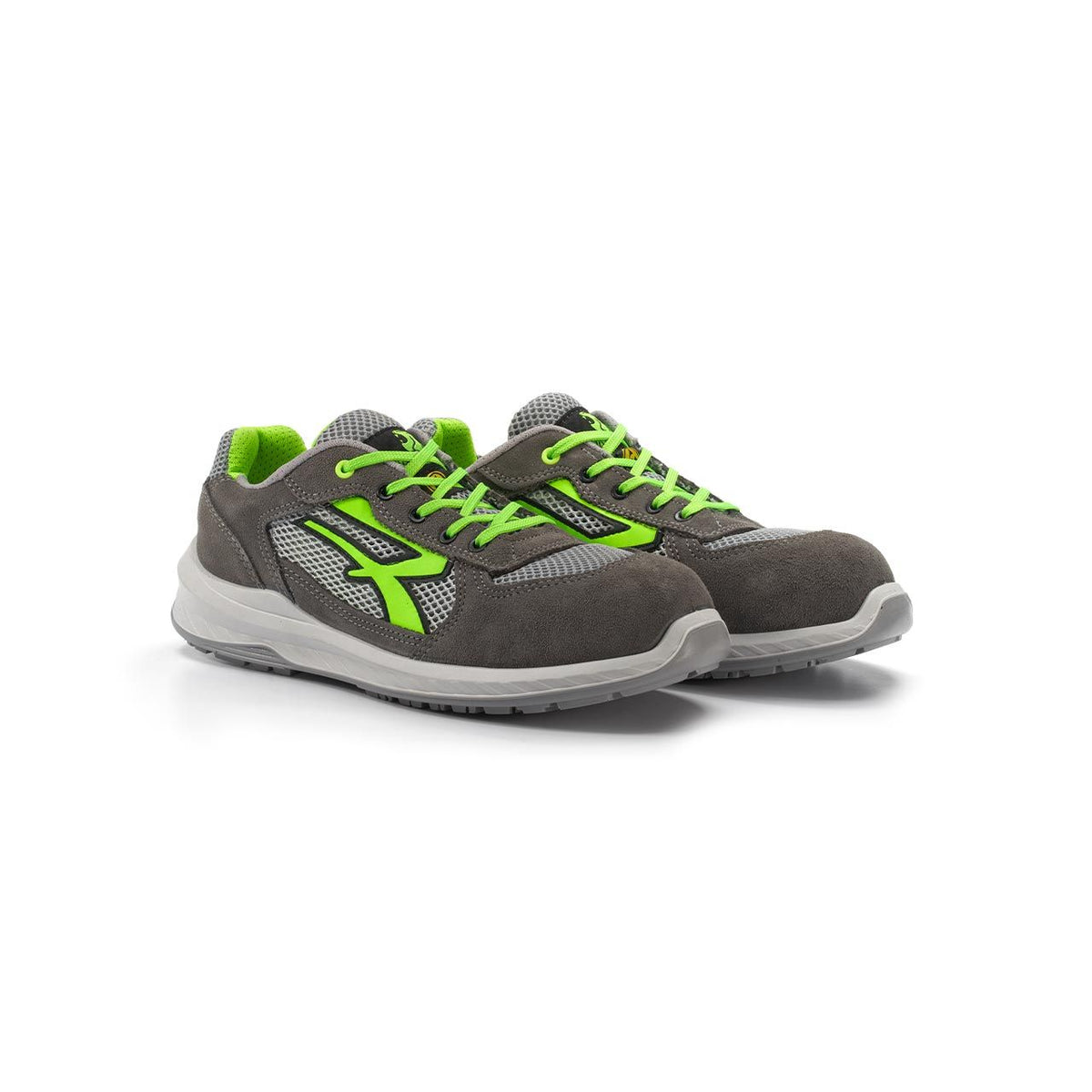U-Power Sicherheitshalbschuhe S1PS RIO s ESD GREY / VERDE FLUO