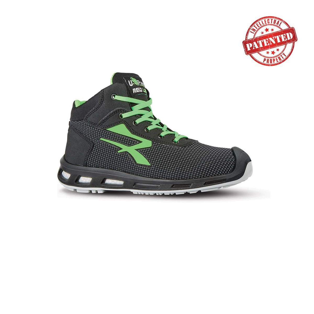 U-Power Sicherheitshochschuhe S3S HARD s ESD BLACK / GREEN