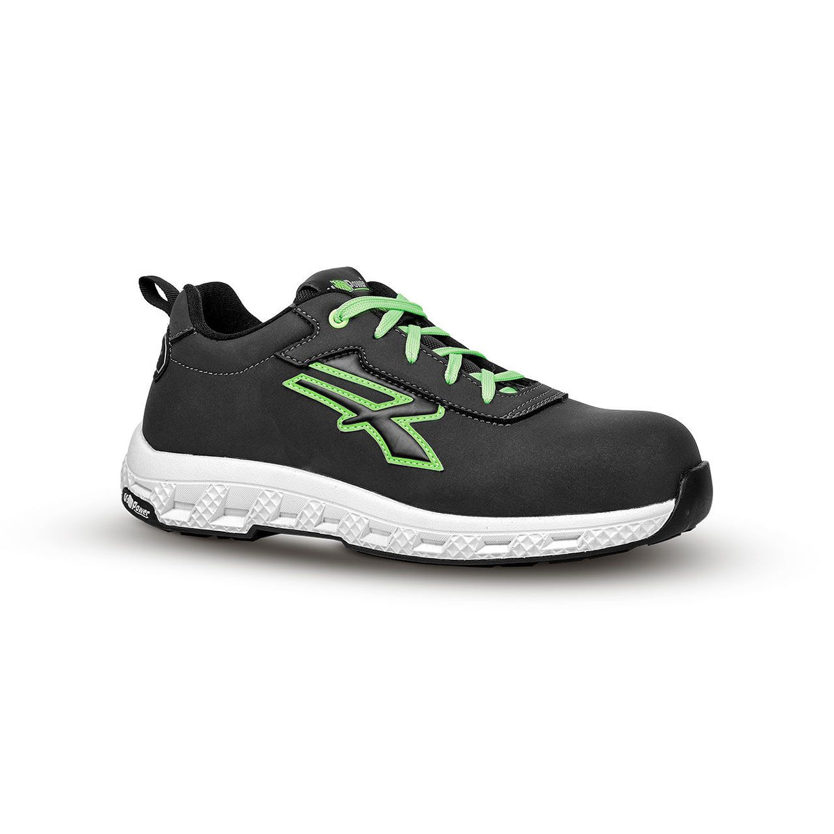 U-Power Sicherheitshalbschuhe S3S ADAK ESD BLACK / VERDE FLUO