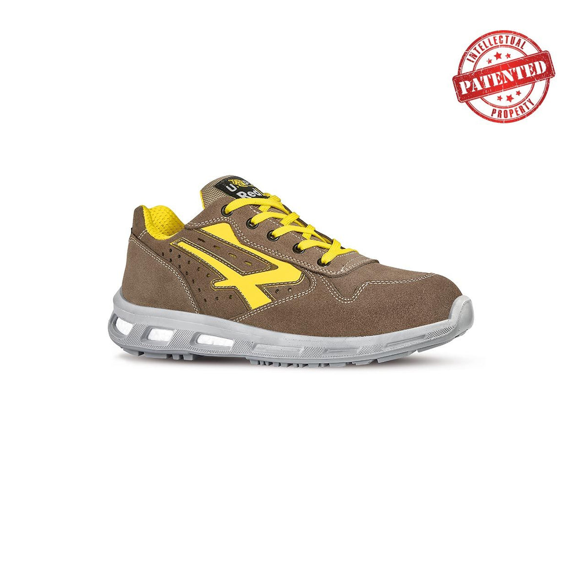 U-Power Sicherheitshalbschuhe S1PS ADVENTURE s ESD TAUPE / YELLOW