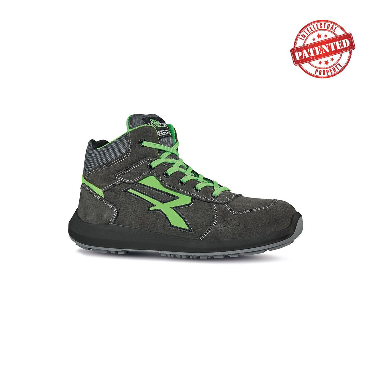 U-Power Sicherheitshochschuhe S3S ARIES s ESD GREY / VERDE FLUO