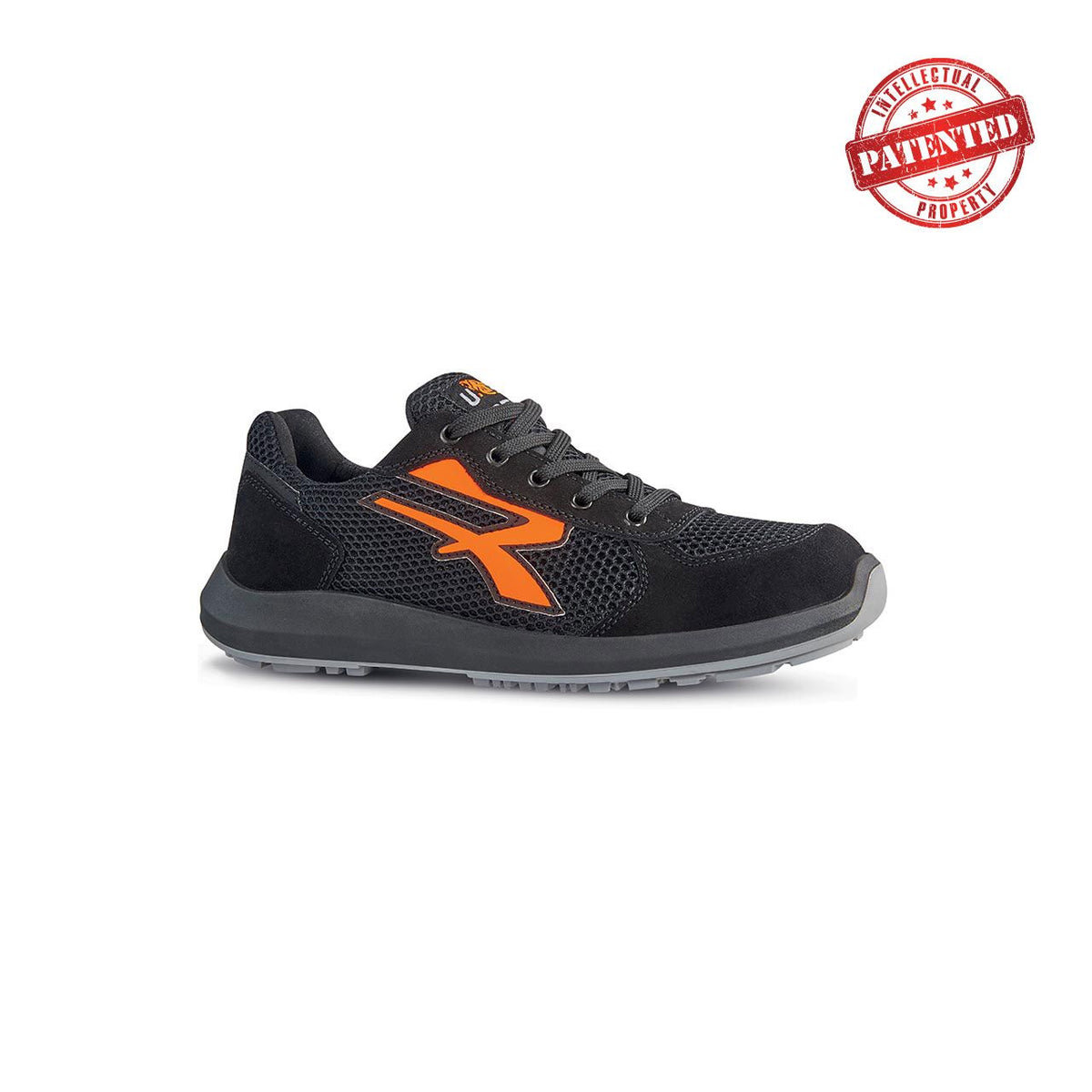 U-Power Sicherheitshalbschuhe S1PS ATOS s ESD BLACK / ORANGE FLUO