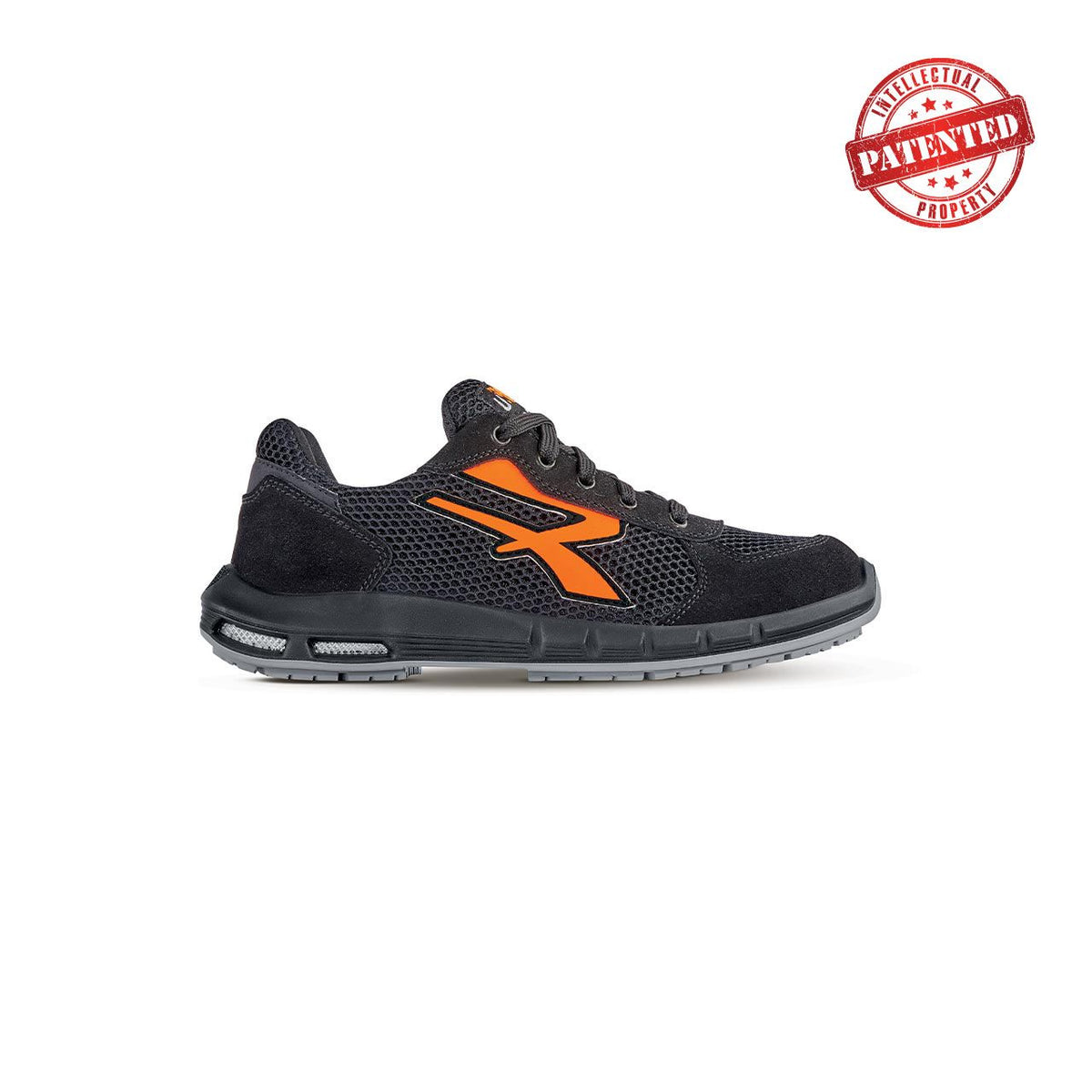 U-Power Sicherheitshalbschuhe S1PS ATOS PLUS s ESD BLACK / ORANGE FLUO