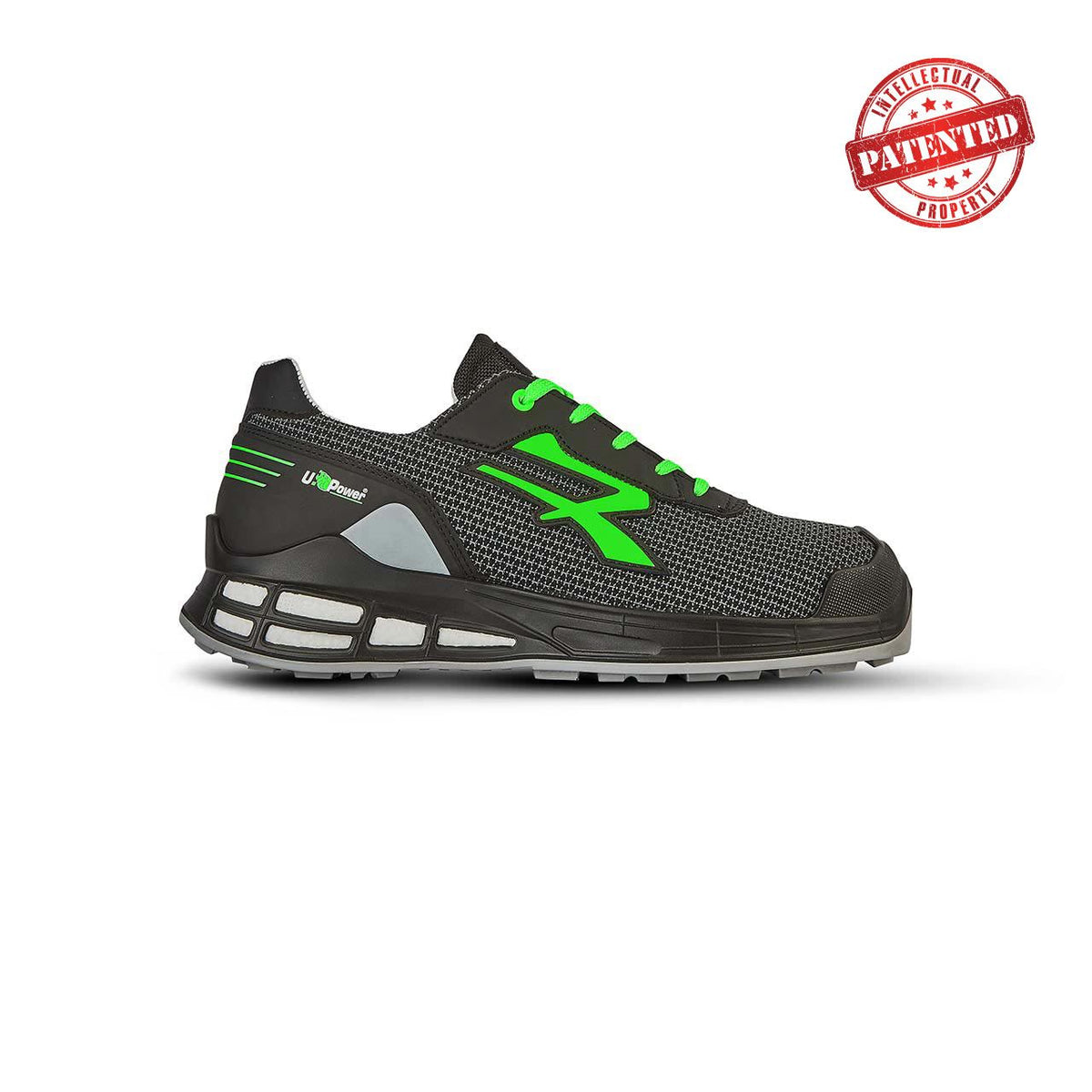 U-Power Sicherheitshalbschuhe S3S DAKOTA s ESD BLACK / GREEN