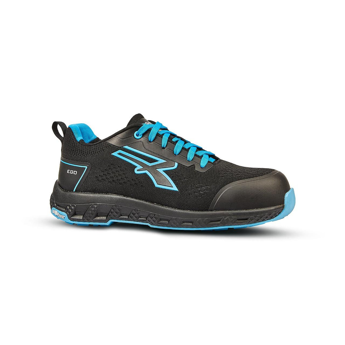 U-Power Sicherheitshalbschuhe S1PS DEON ESD BLACK / BLUE FLUO