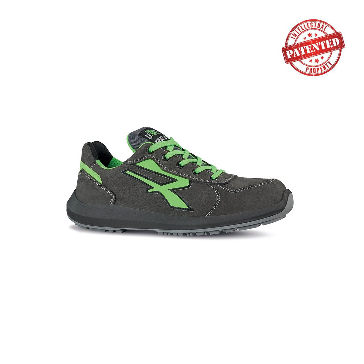 U-Power Sicherheitshalbschuhe S3S HYDRA s ESD GREY / VERDE FLUO