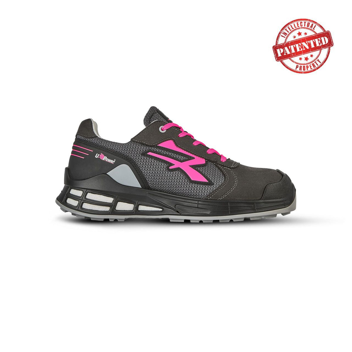 U-Power Sicherheitshalbschuhe S1PS IVY s ESD BLACK / PINK FLUO