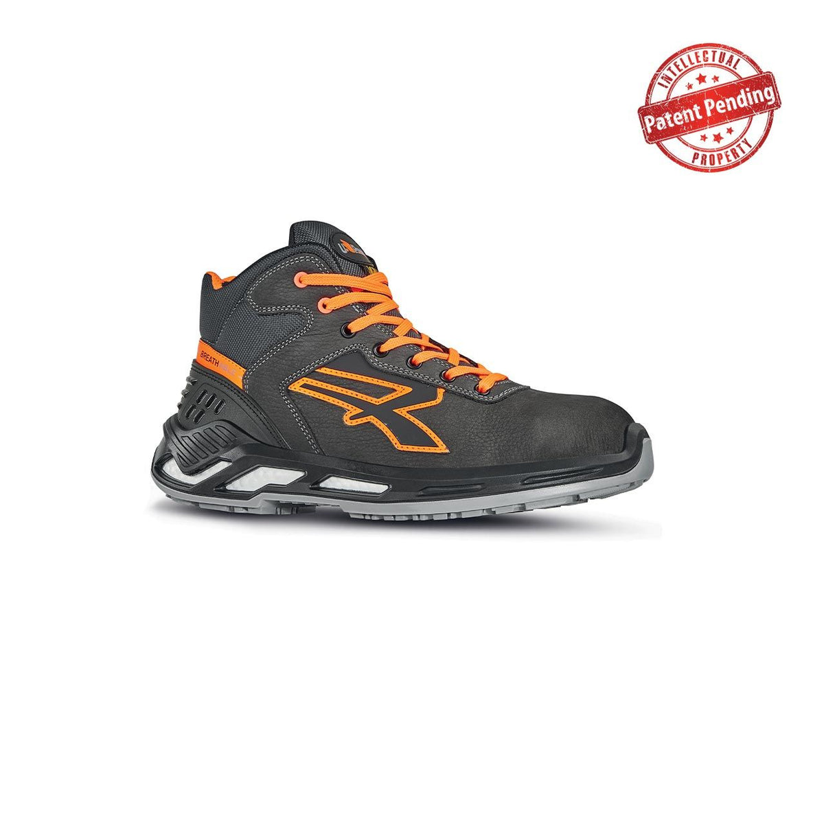 U-Power Sicherheitshochschuhe S3S LORD s ESD GREY / ORANGE FLUO