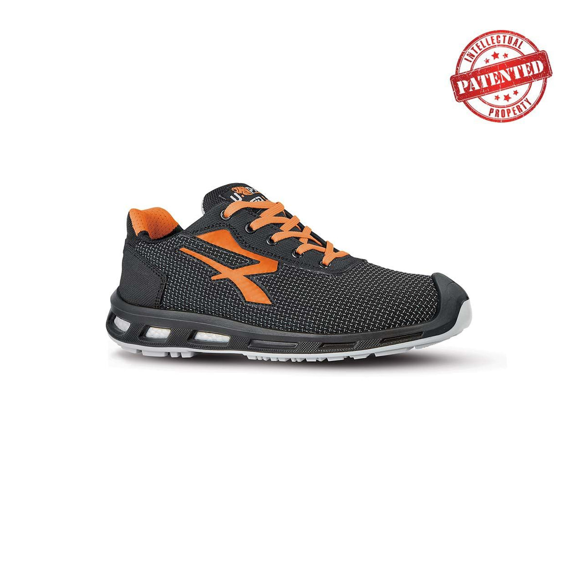 U-Power Sicherheitshalbschuhe S3S KINDLE s ESD BLACK / ORANGE FLUO