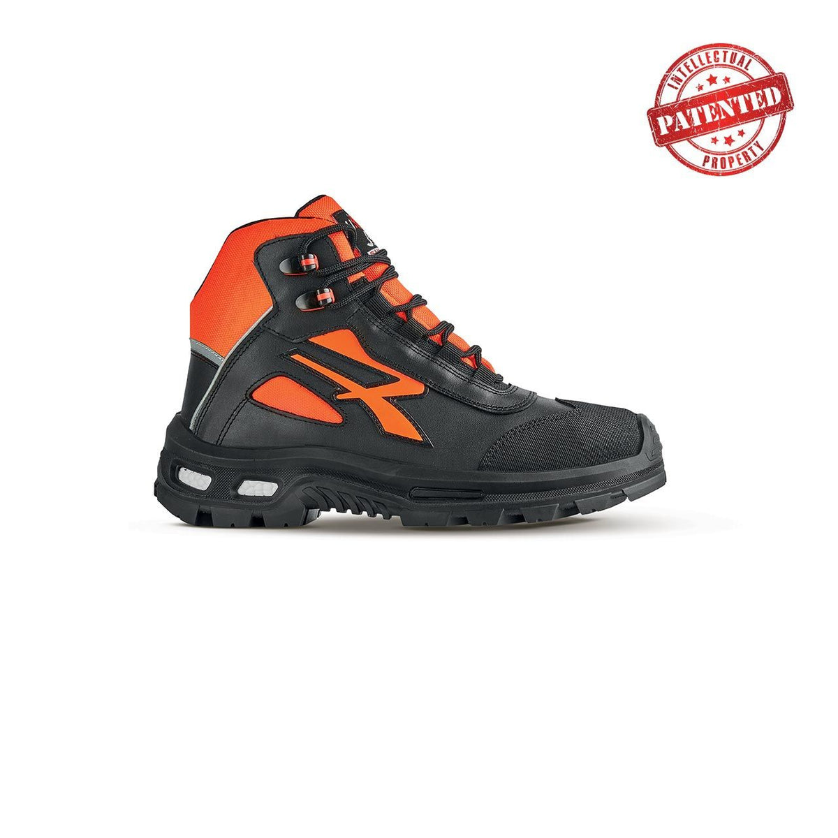 U-Power Sicherheitshochschuhe S3S KREED s ESD BLACK / ORANGE FLUO