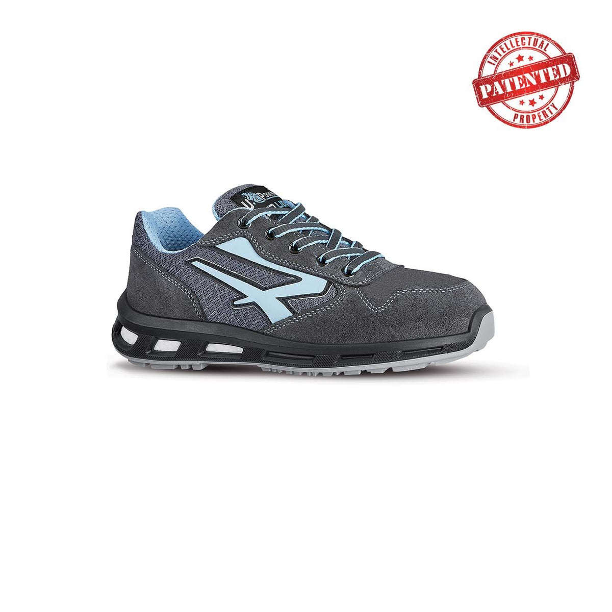 U-Power Sicherheitshalbschuhe S1PS LOLLY s ESD GREY / BABY BLUE