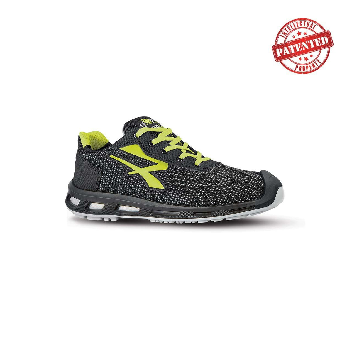 U-Power Sicherheitshalbschuhe S3S PRIME s ESD BLACK / YELLOW FLUO