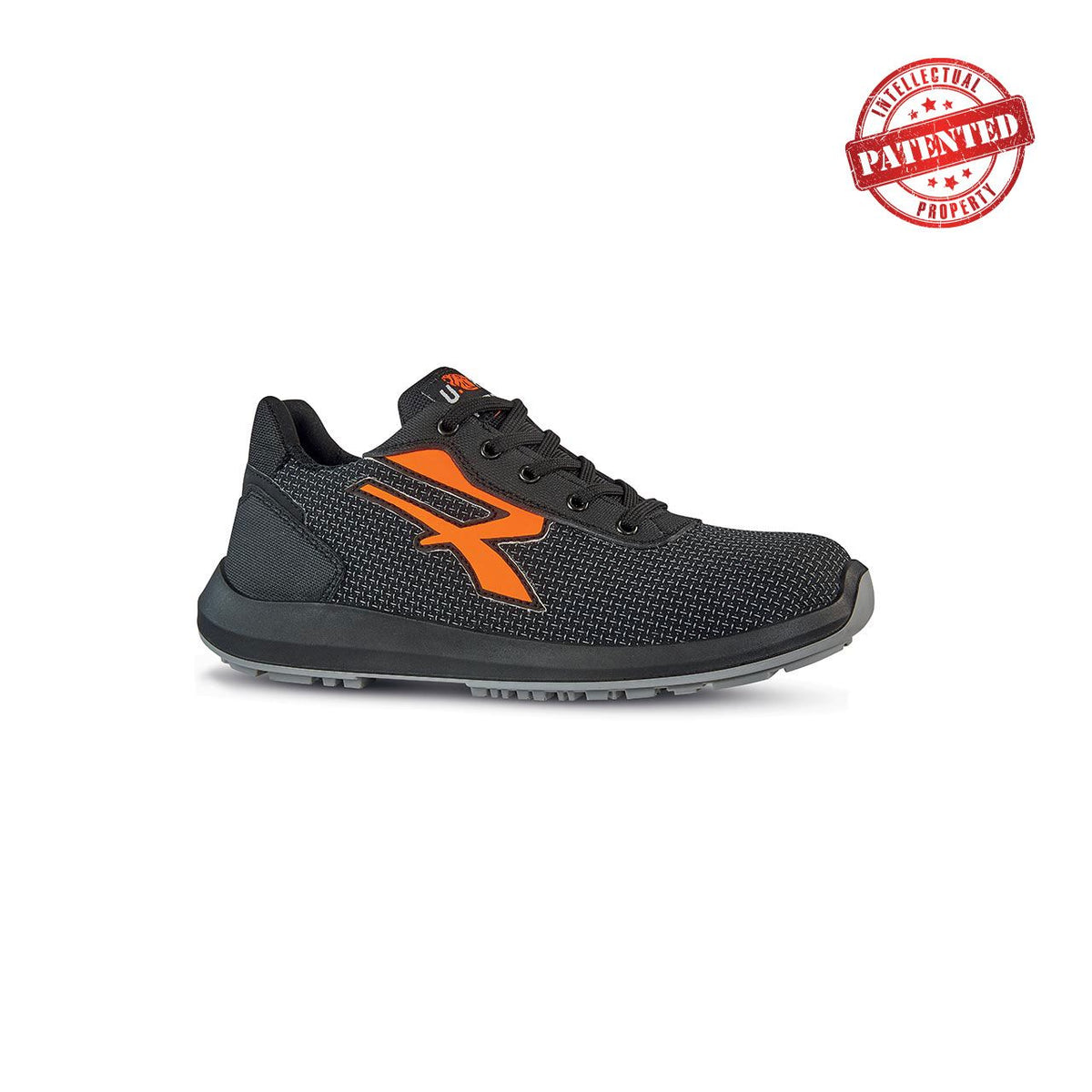 U-Power Sicherheitshalbschuhe S3S TAURUS s ESD BLACK / ORANGE FLUO