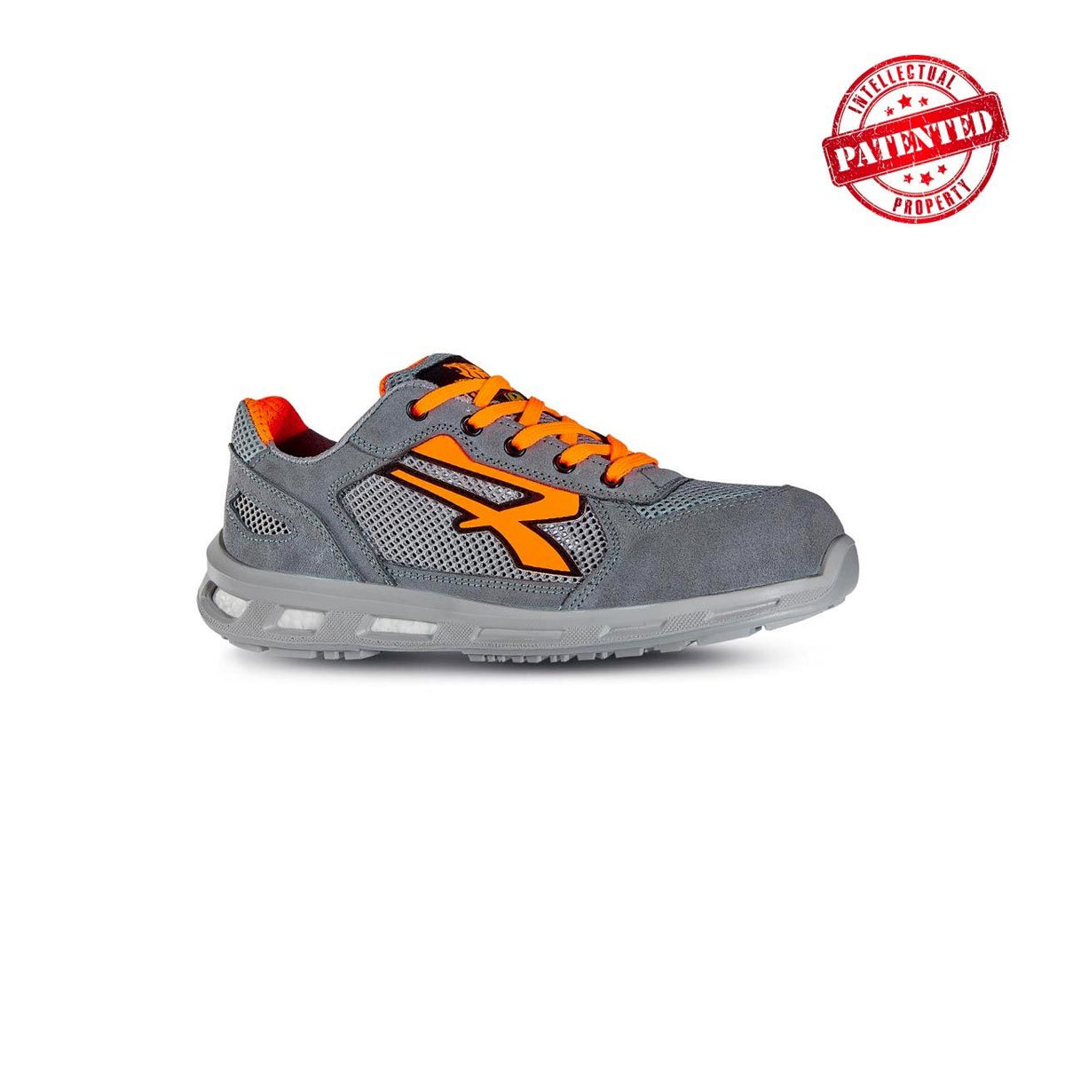 U-Power Sicherheitshalbschuhe S1PS ULTRA s ESD GREY / ORANGE FLUO