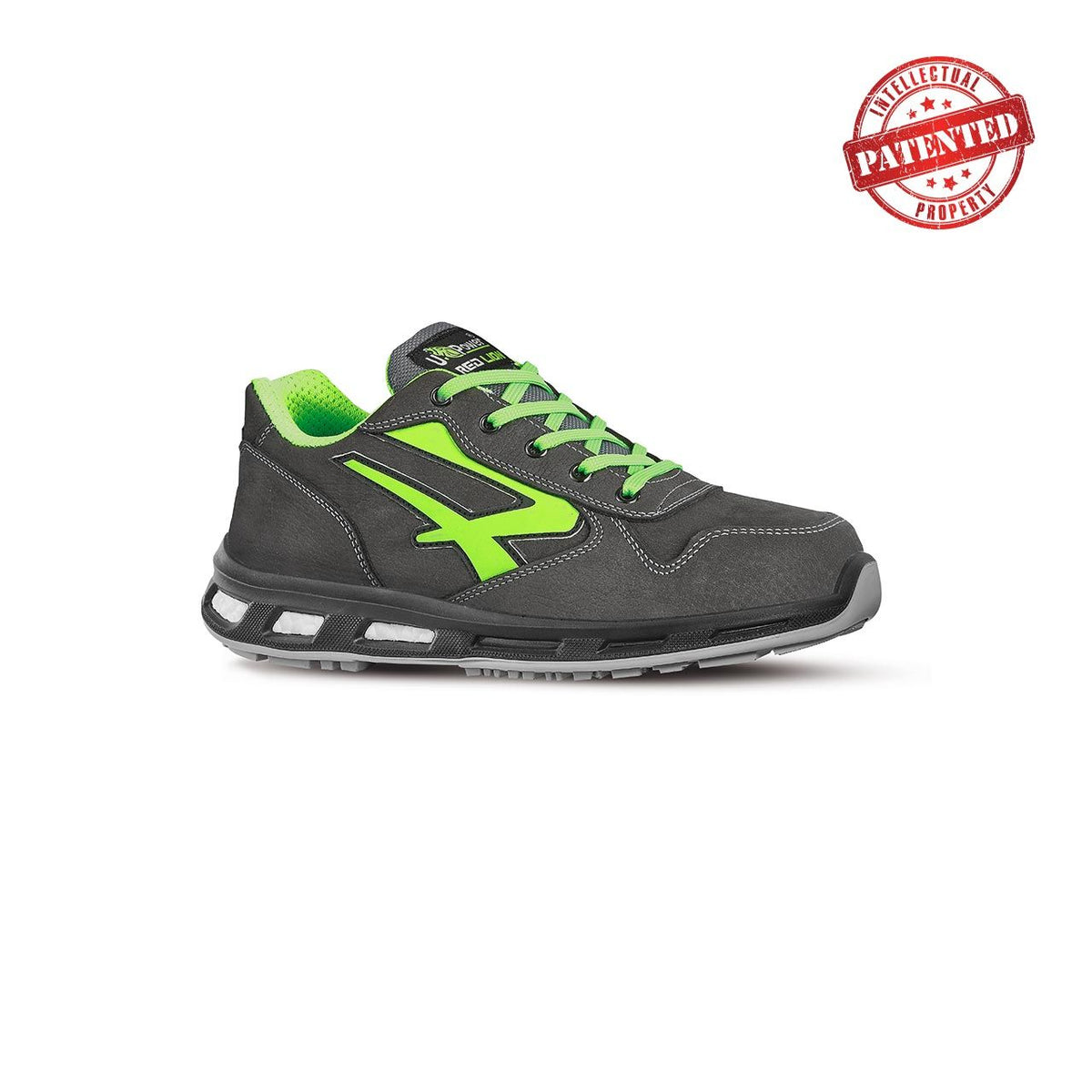 U-Power Sicherheitshalbschuhe S3S YODA s ESD GREY / VERDE FLUO