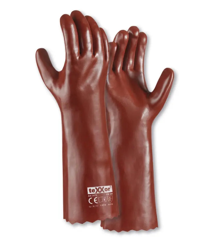 teXXor® PVC-Handschuhe ROTBRAUN-60 Paar teXXor®