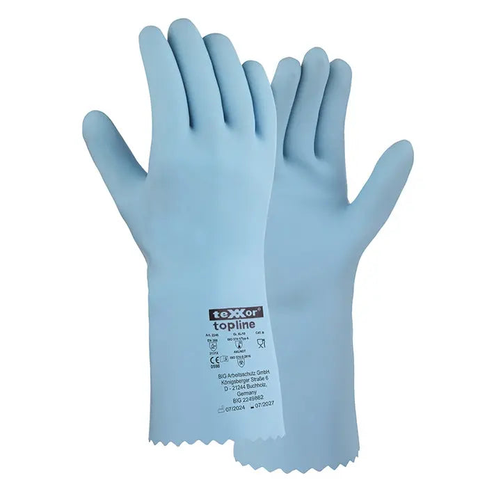teXXor® topline Chemikalienschutz-Handschuhe NATURLATEX-144 Paar teXXor®