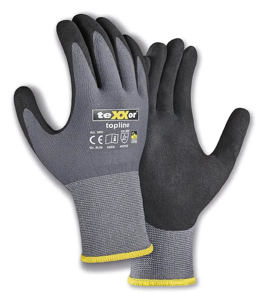 teXXor® topline Nylon-Strickhandschuhe NITRIL BESCHICHTET-144 Paar teXXor®