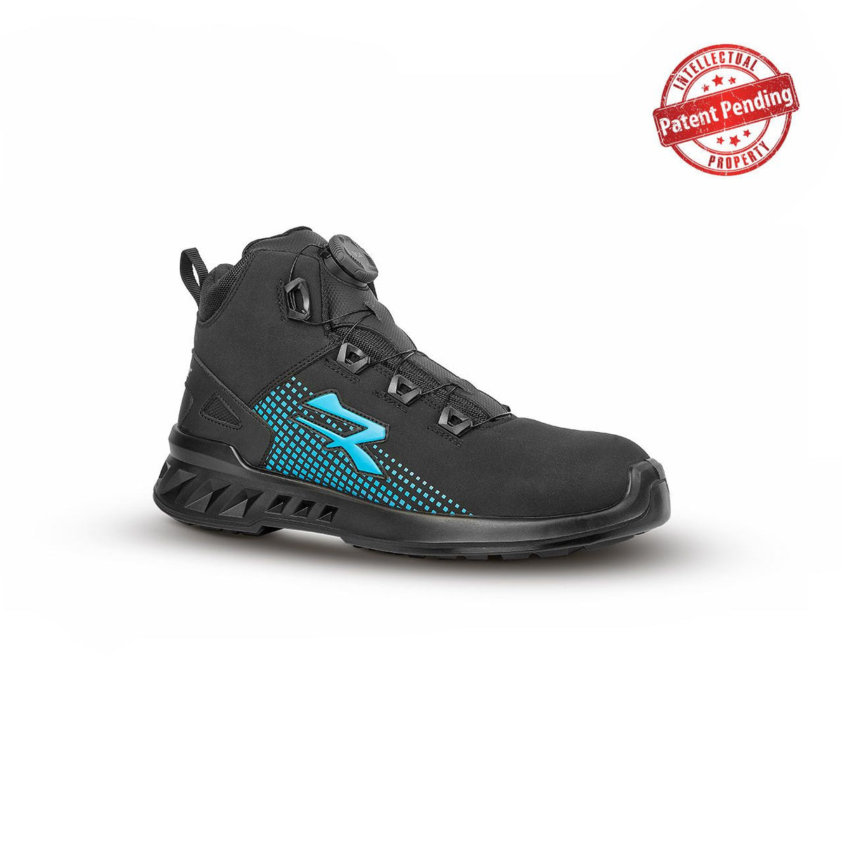 U-Power Sicherheitshochschuhe S3S HOWIE ESD BLACK / BLUE FLUO