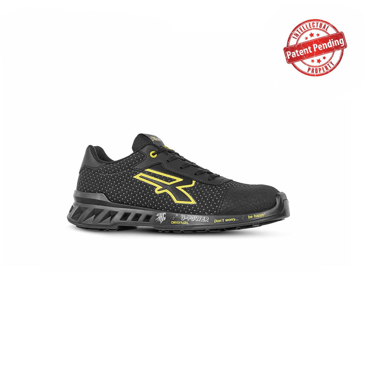 U-Power Sicherheitshalbschuhe S3S MATT s ESD BLACK / YELLOW FLUO