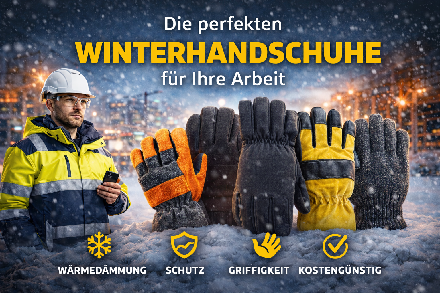 Die perfekten Winterhandschuhe für Ihre Arbeit