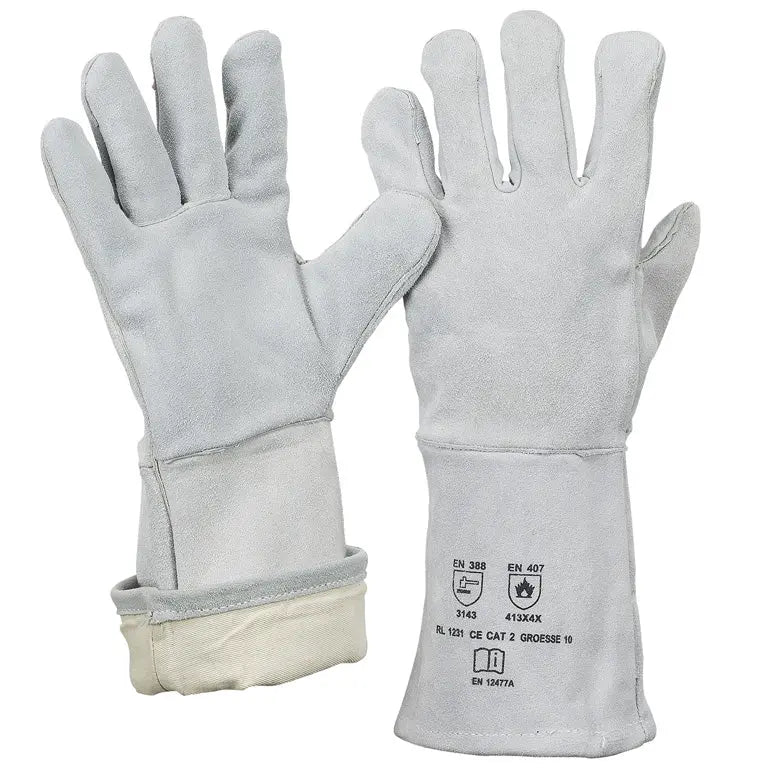 Schweißer | Rindkernspaltlederhandschuh | EN 12477 Typ A Leipold Arbeitsschutz