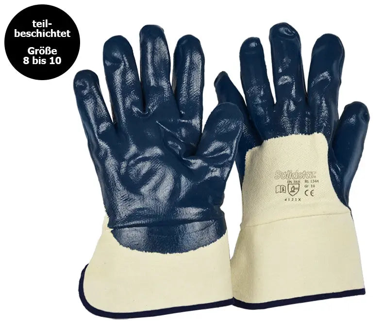Solidstar® | Baumwoll-Jersey-Handschuh | Nitril-Beschichtung Leipold Arbeitsschutz