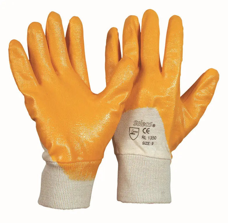 Soleco® | Baumwoll-Trikot-Handschuh | Nitril-Beschichtung Leipold Arbeitsschutz