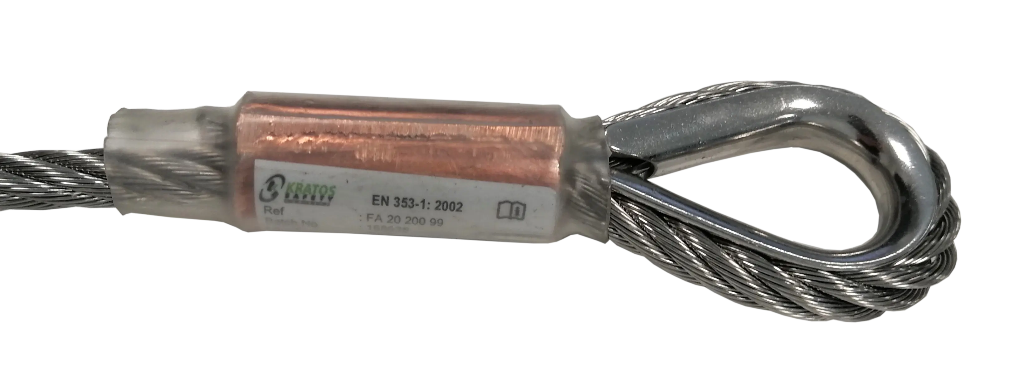 1. Meter Drahtseil einschließlich eines Fertig-Endstücks