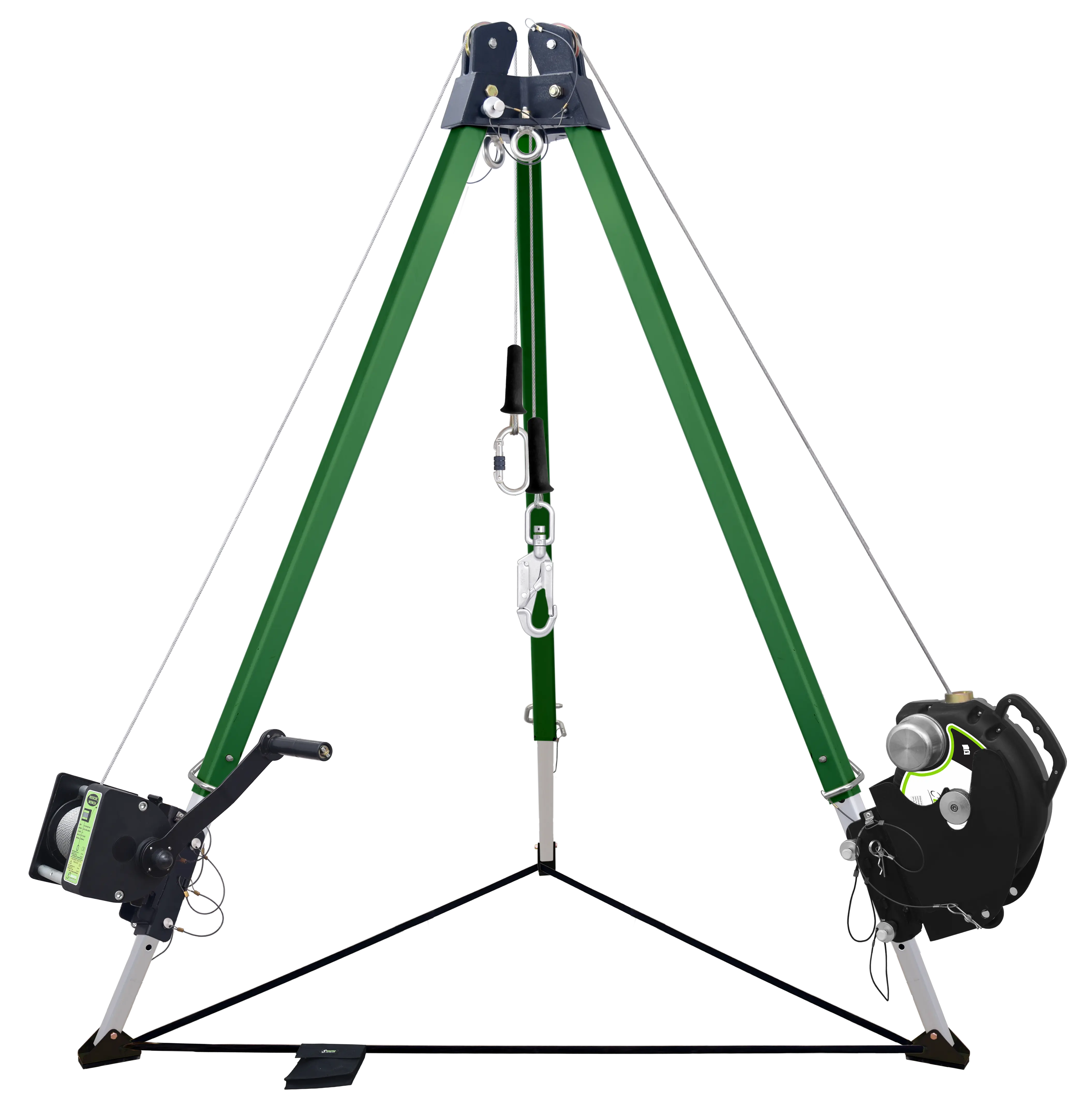 10 ft. Dreibein mit Umlenkrollen-Doppelkopf