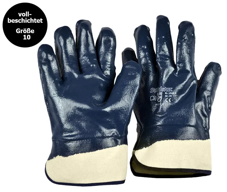 Solidstar® | Baumwoll-Jersey-Handschuh | Nitril-Beschichtung Leipold Arbeitsschutz