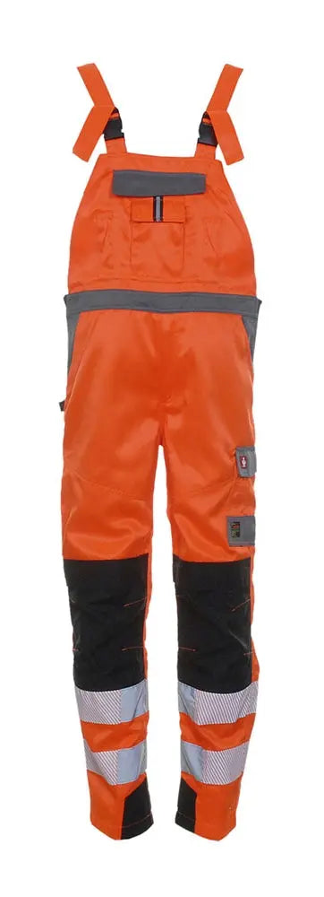 LeiKaTex® | BRIGHT LINE | Latzhose | warnorange/grau Leipold Arbeitsschutz