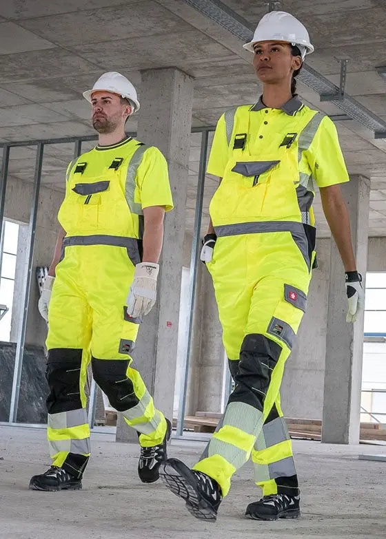 LeiKaTex® | BRIGHT LINE | Latzhose | neongelb/grau Leipold Arbeitsschutz