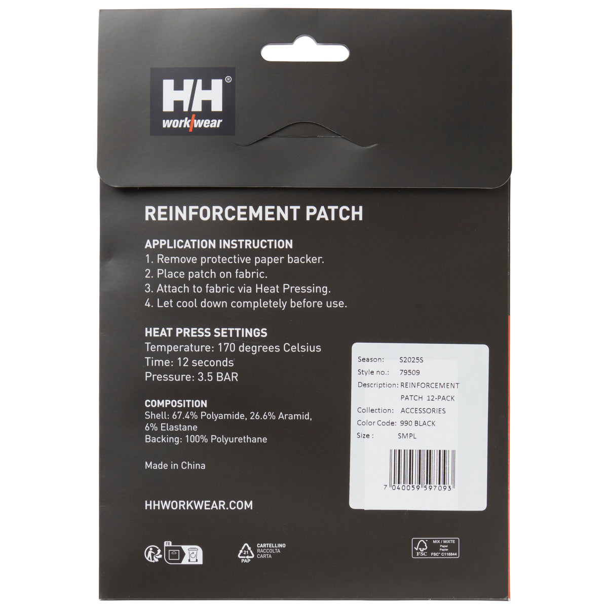 Helly Hansen Workwear Zubehör REINFORCEMENT PATCH