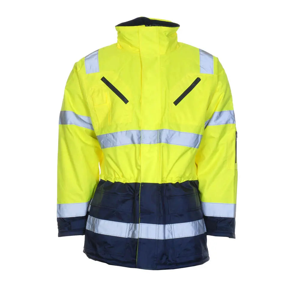 LeiKaTex® | Parka | Warnschutz | neongelb/marineblau Leipold Arbeitsschutz
