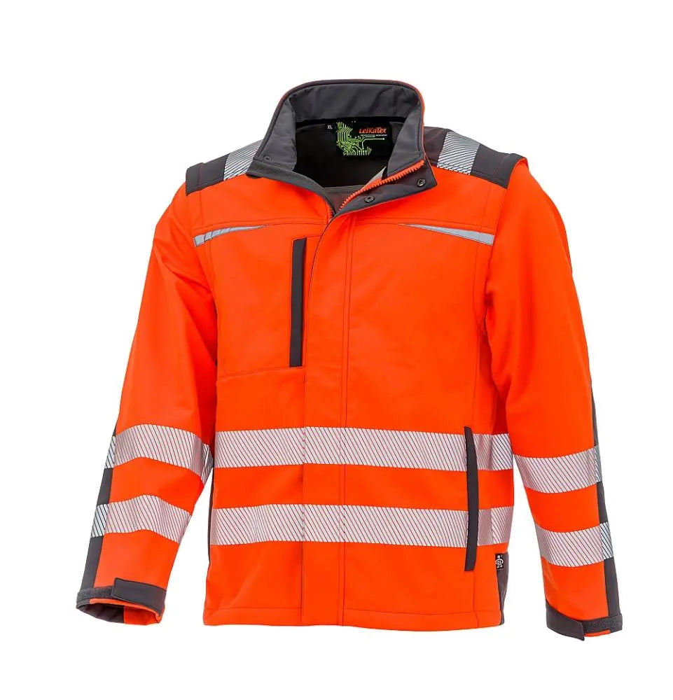 LeiKaTex® | BRIGHT LINE | Softshelljacke | Warnschutz Leipold Arbeitsschutz