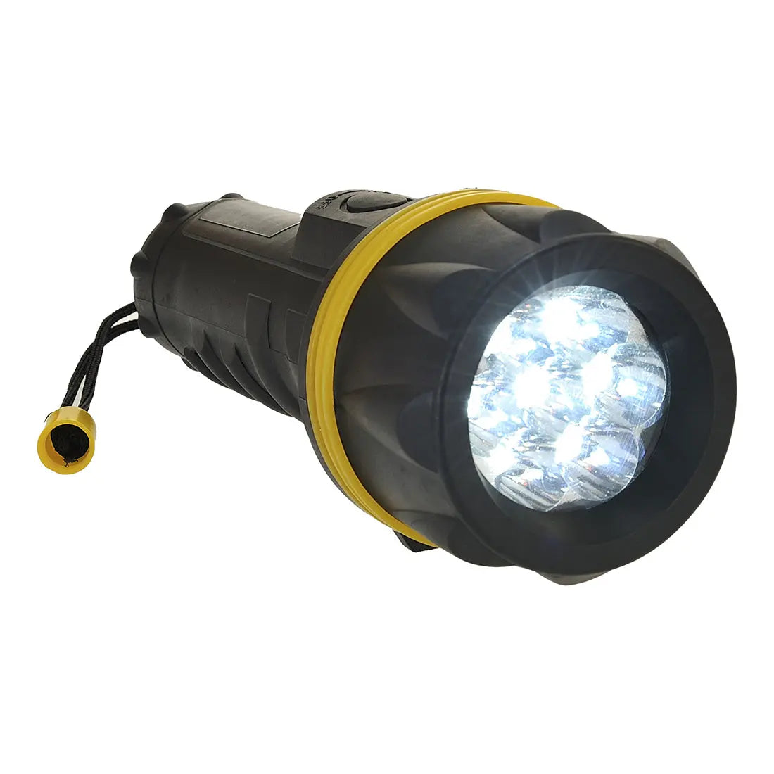 7-fach LED Gummi-beschichtete Taschenlampe PA60 - KERA Arbeitsschutz