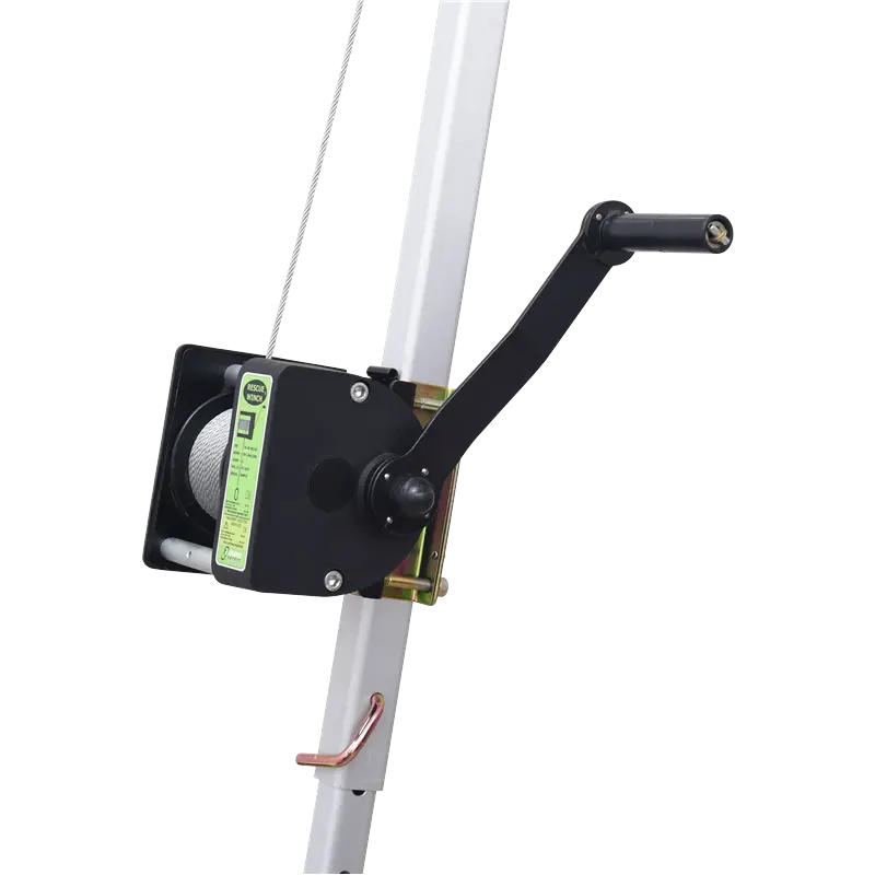 ARGO - Rettungs und Arbeitswinde, Edelstahl Drahtseil Länge 20 m, für Dreibein,MultiSafeWay & EasySafeWay