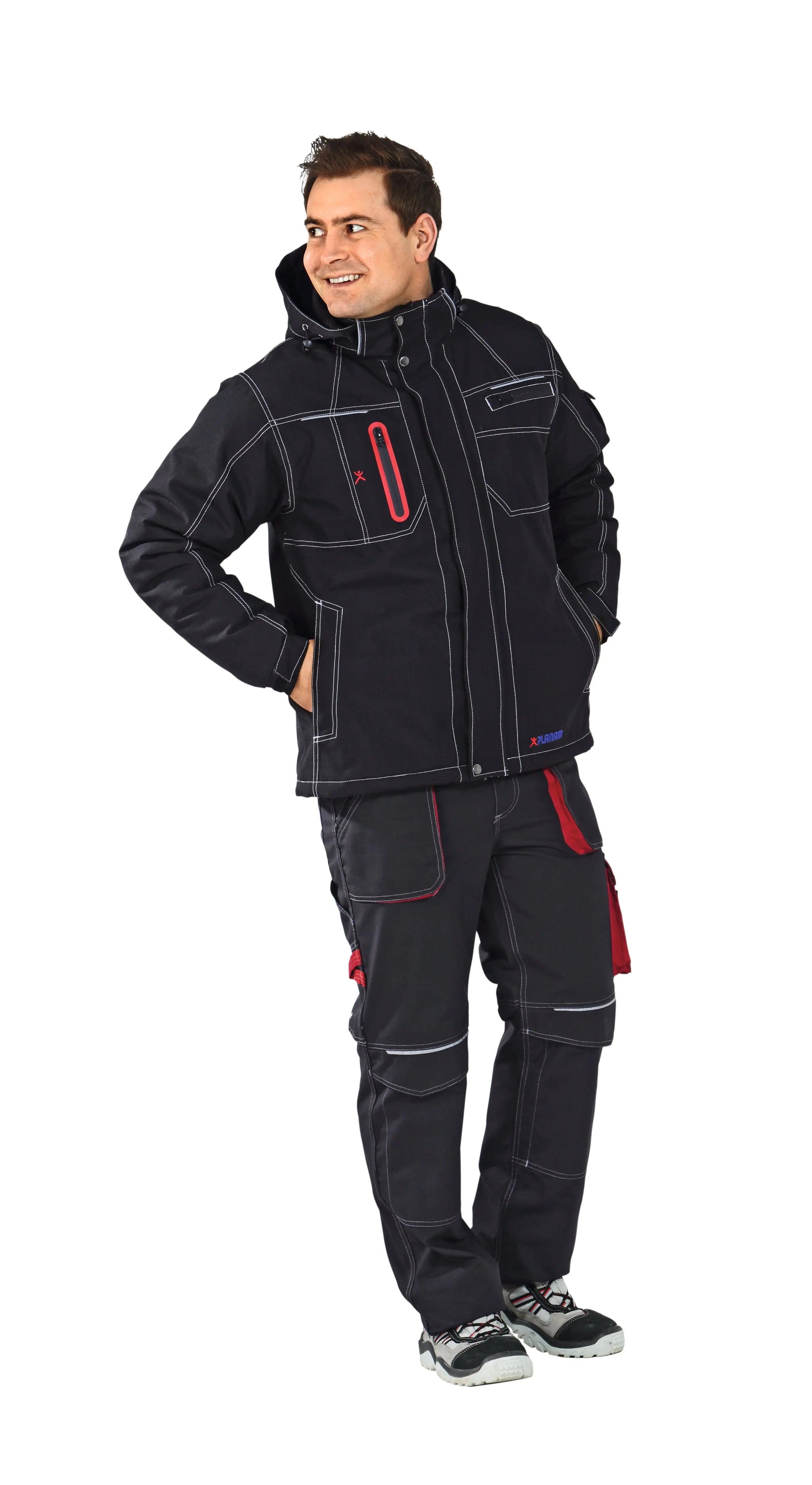 Basalt Winterjacke Herren Winter Planam schwarz - KERA Arbeitsschutz