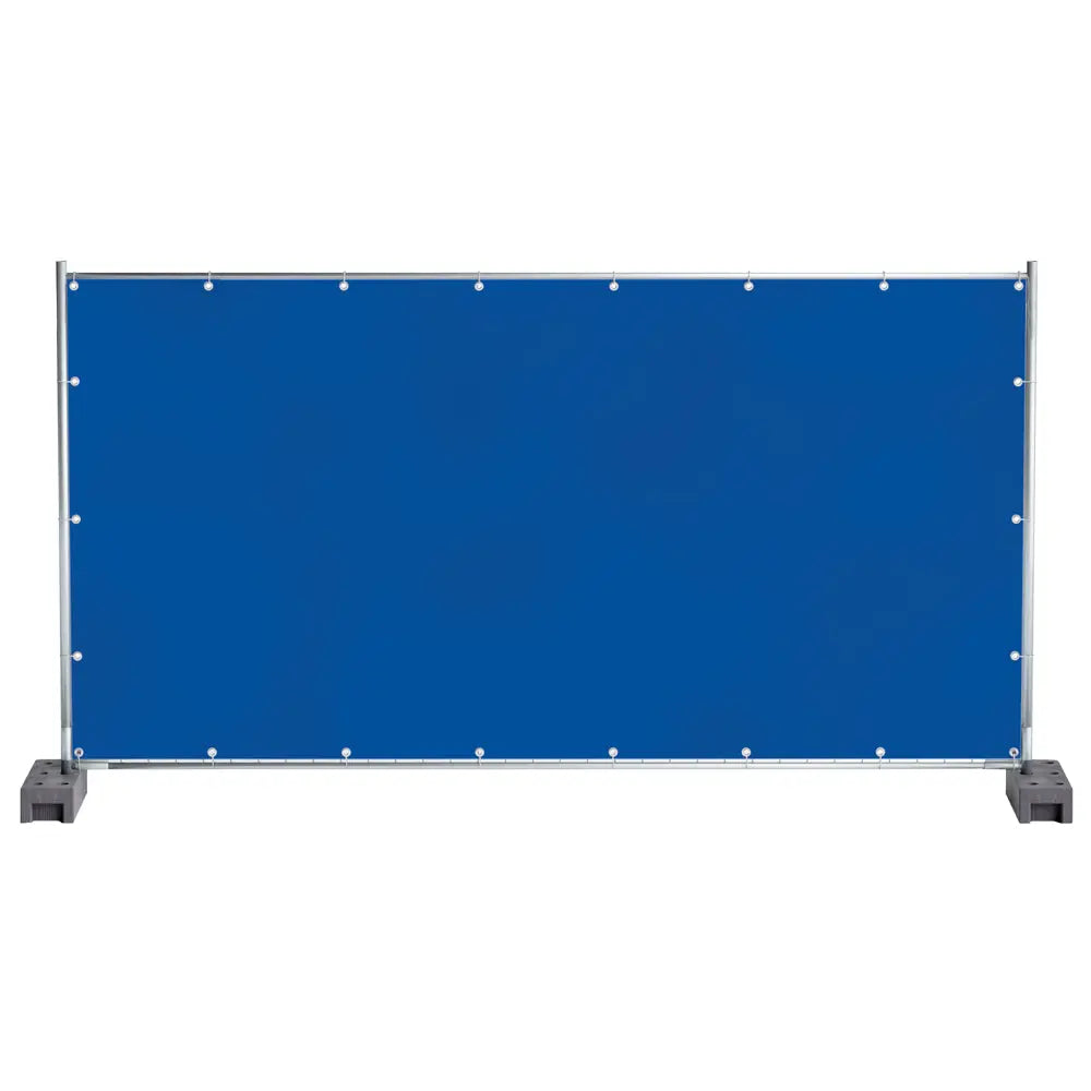 Bauzaunplane PE-150g/m² weiß,grün,blau 1,76m x 3,41m Tector
