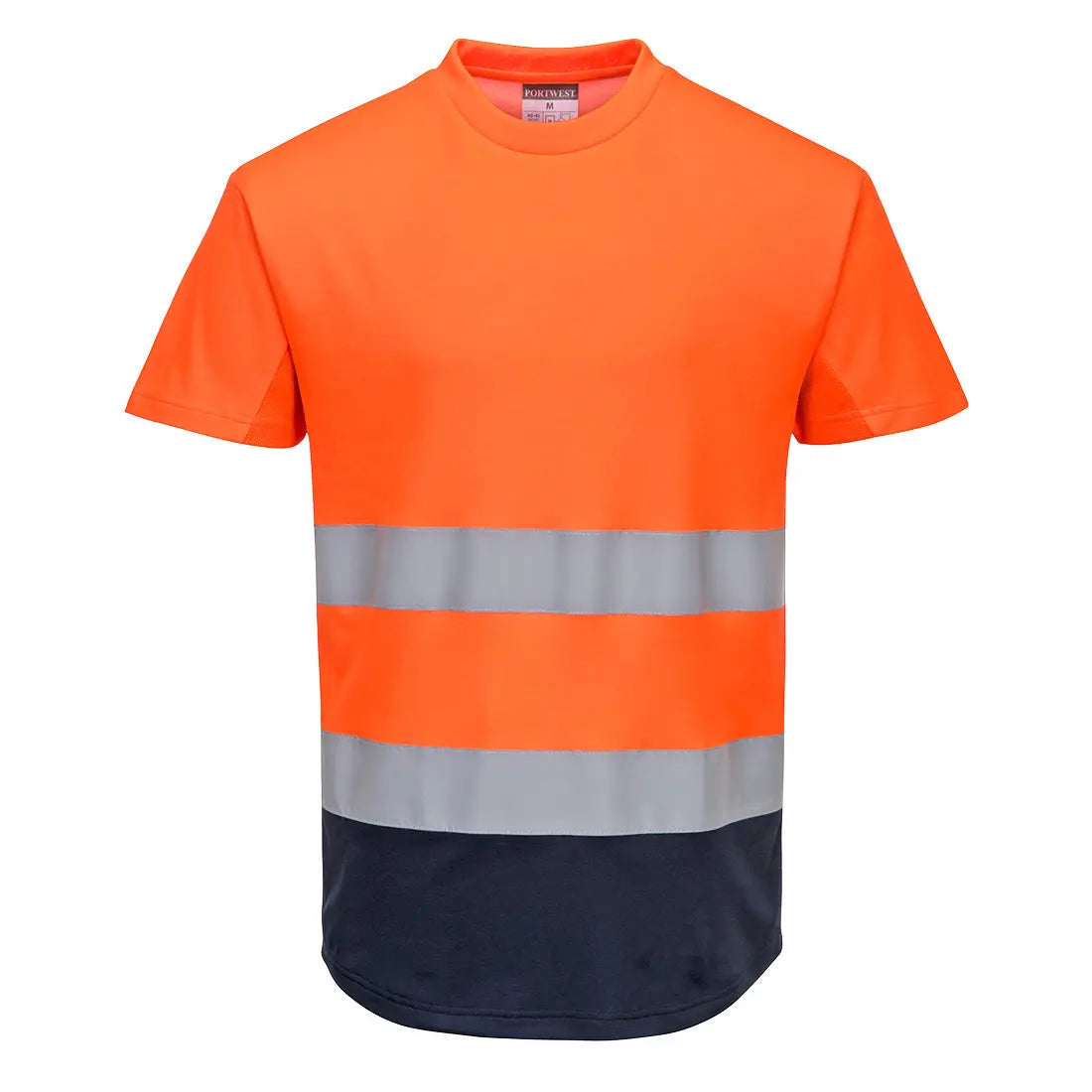 Warnschutz Kontrast T-Shirt mit  Mesheinsatz kurzarm  C395 KERA-Arbeitsschutz