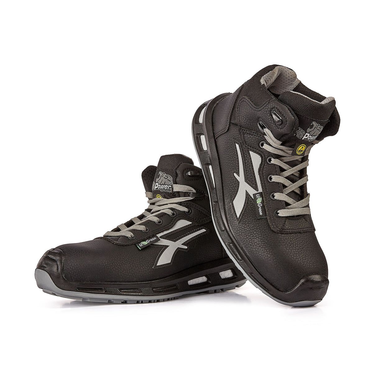 U-Power Sicherheitshochschuhe S3S COAST UK s ESD BLACK / GREY