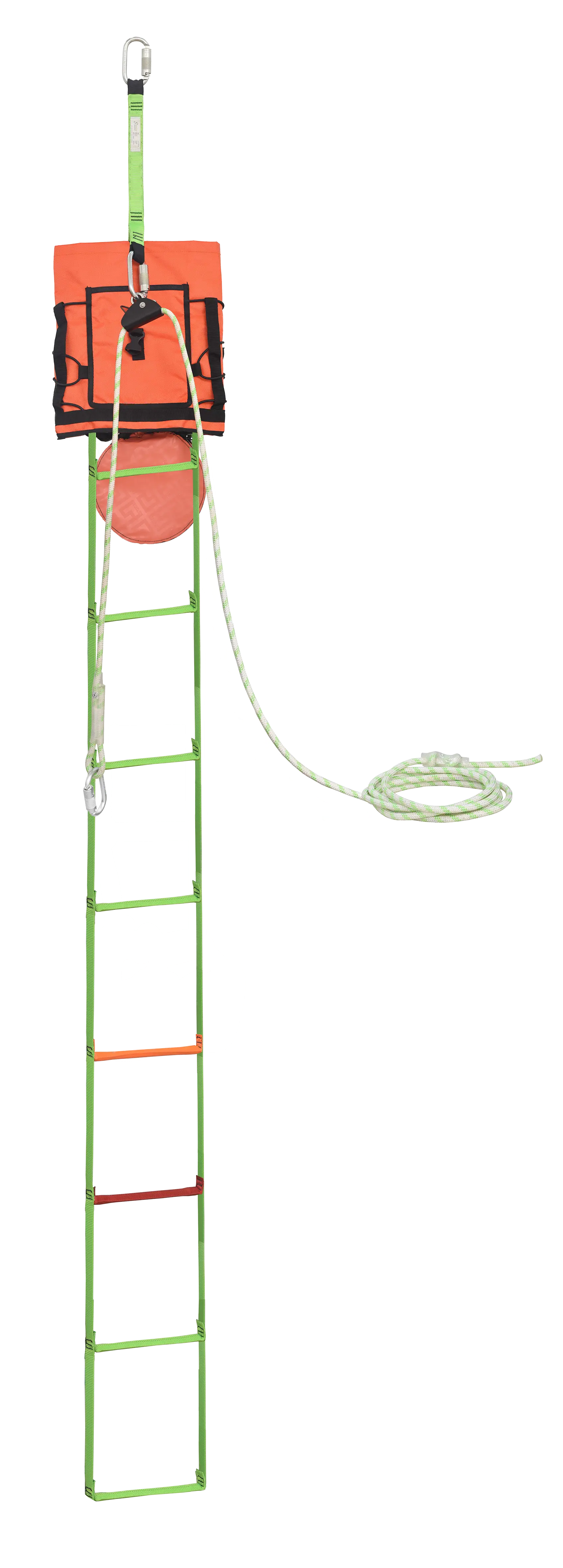 EVA'LAD 2, Gurtband-Rettungsleiter, Länge 6 m, mit integriertem Sicherungssystem