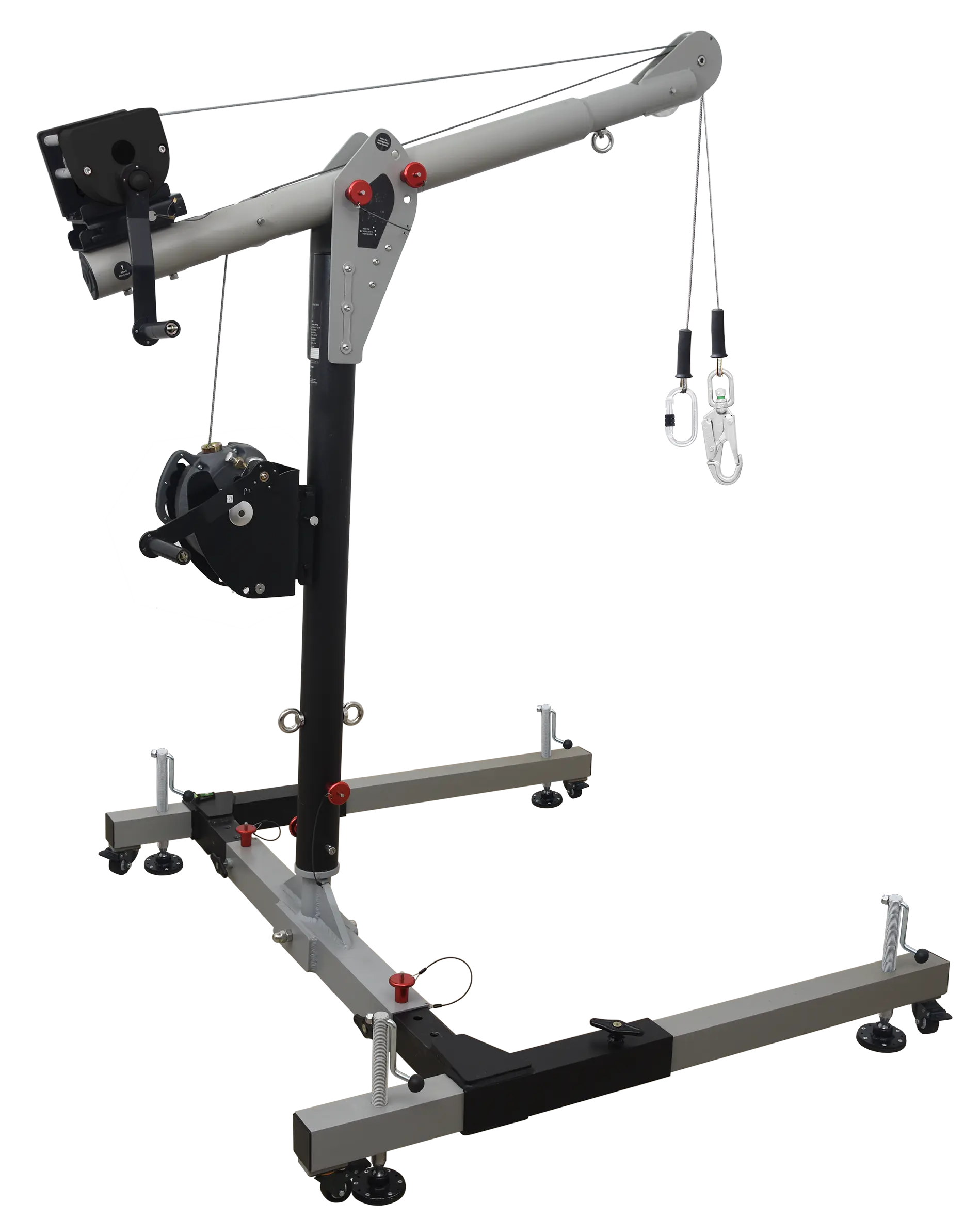 EasySafeWay 1, mobiles H-förmiges Basis Davit System (1370 mm hoher Masten)
