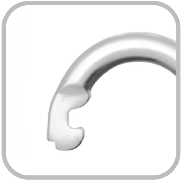 Edelstahlkarabiner mit dreifach wirkendem Automatikverschluss