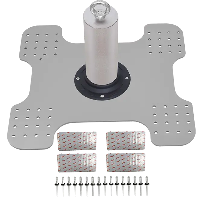 Endsekurant mit energieabsorbierendem System fÃ¼r Trapezblecheindeckung