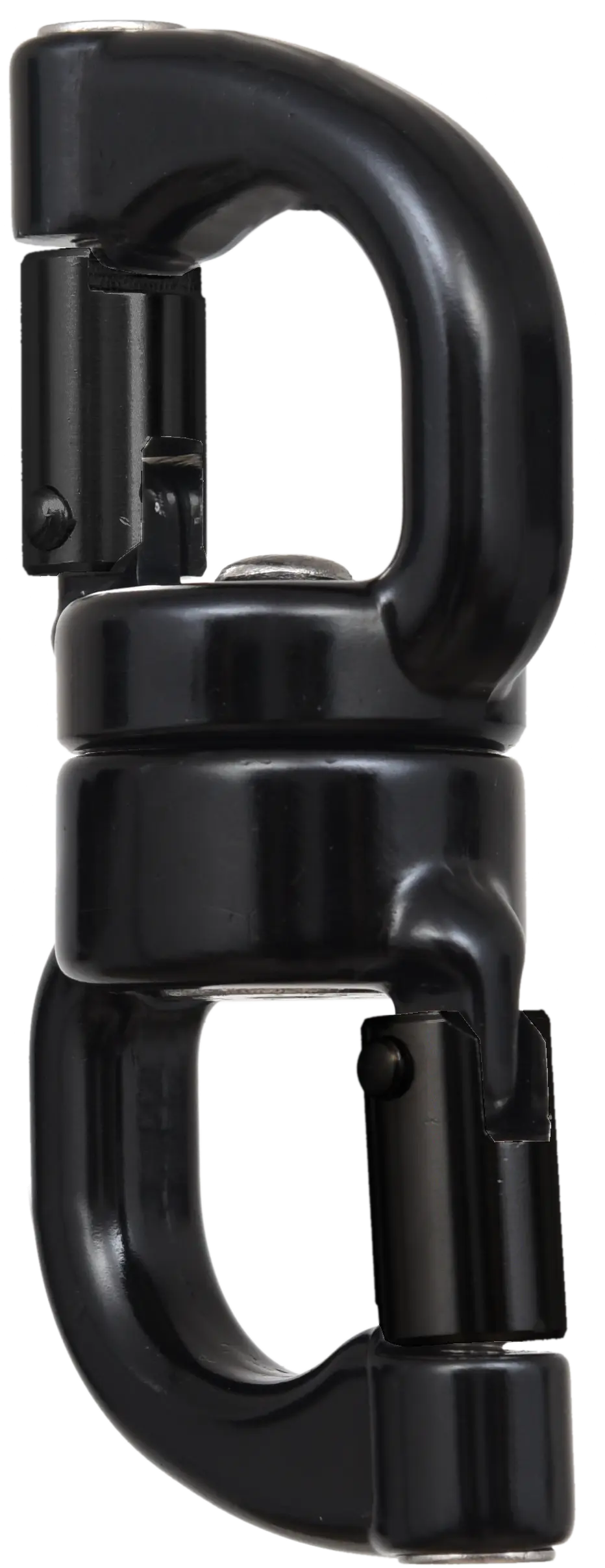 GIROS 2 Öffnender Drehwirbel aus Aluminium auf Kugellager, Öffnung 12 mm