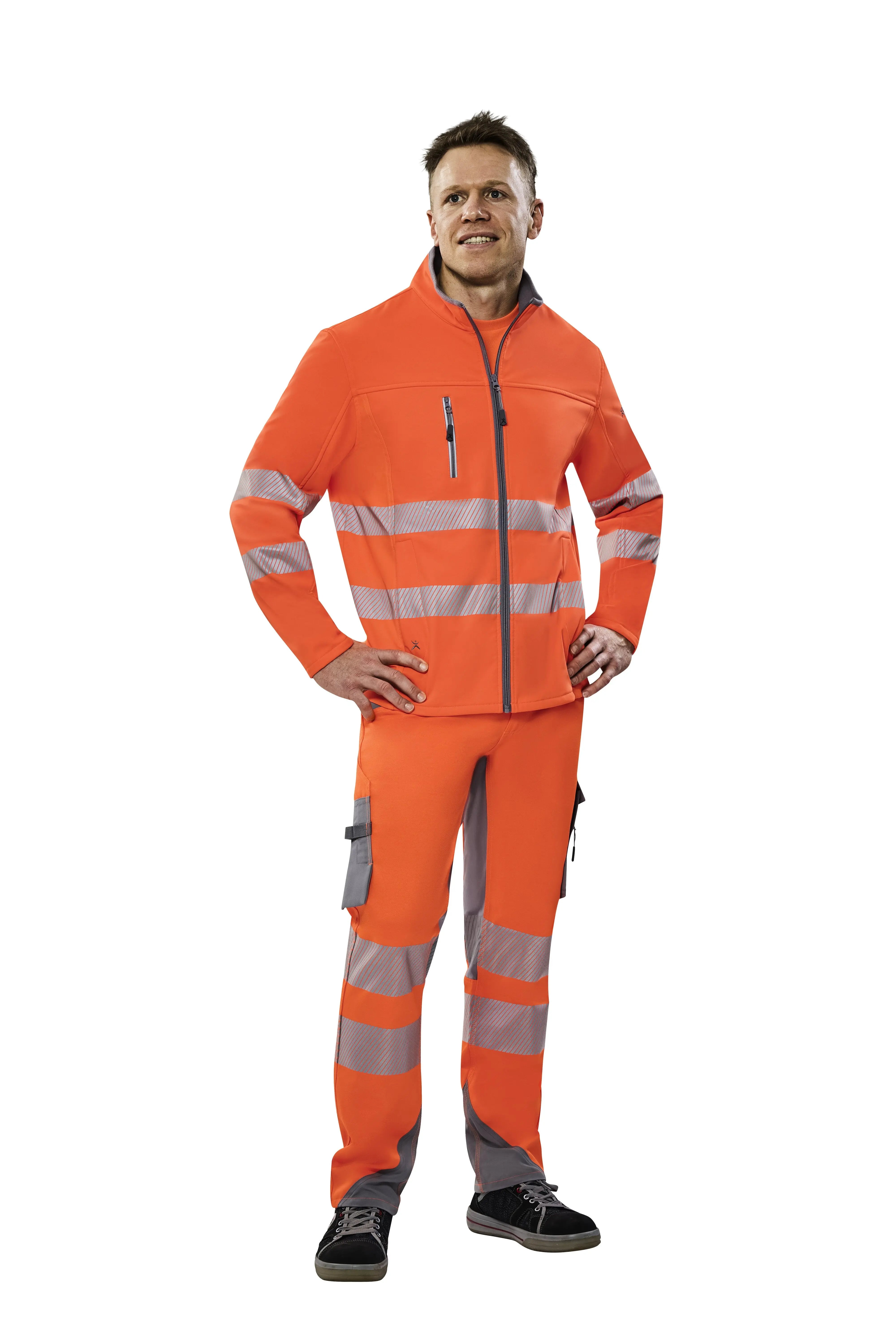 Herren Pure Softshelljacke Herren Herbst, Frühling, Ganzjährig Planam orange - KERA Arbeitsschutz